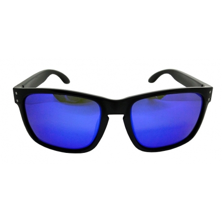 Óculos de sol polarizado - Dark Vision F1592 - Classic - Lente Azul Espelhado - Armação Preta - Floating
