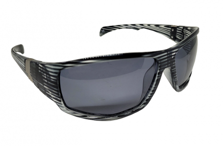 Óculos de sol polarizado - Dark Vision 01855 - Sport - Lente Smoke - Armação Transparente