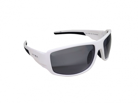 Óculos de sol polarizado - Dark Vision F1354 - Sport - Lente Smoke - Armação Branca - Floating