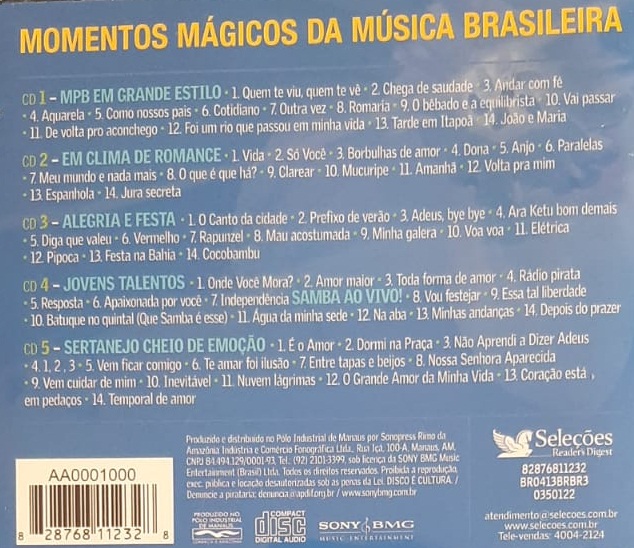 Momentos magicos da musica brasileira    CDs