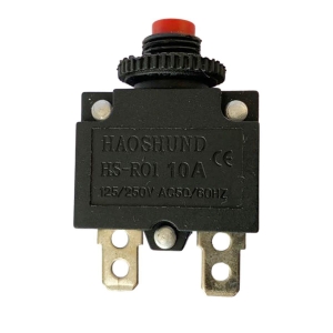 Interruptor Protetor de Sobrecarga | HS-R01 10A 125/250VAC 50/60HZ (Preto com Botão Vermelho)