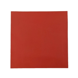 Manta de Borracha de Silicone para Prensa Térmica 38x38cm | 10mm | Vermelha