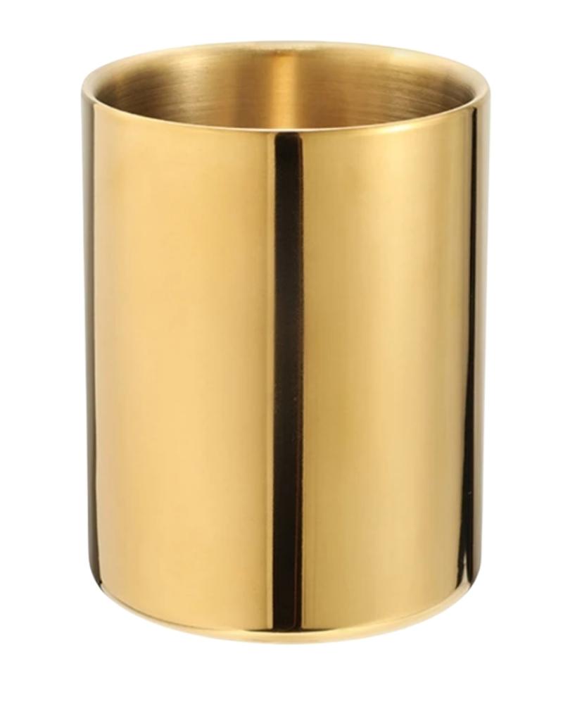 Porta utensílios metal gold