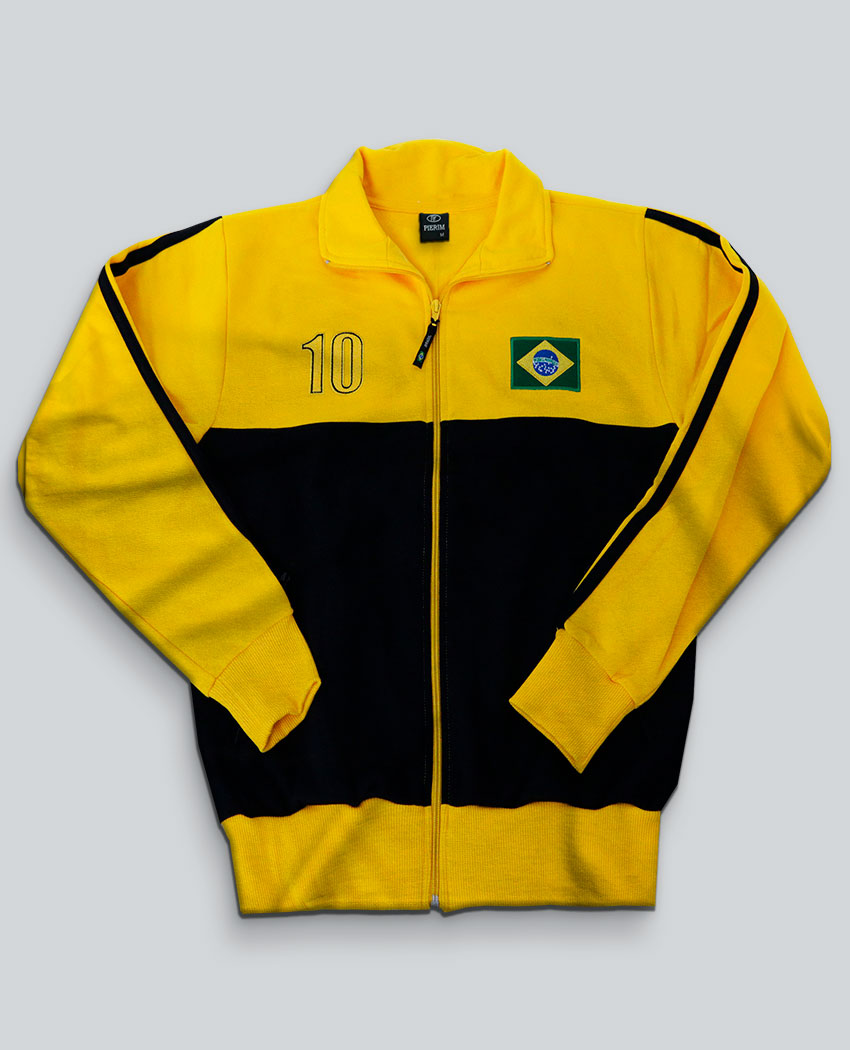 Blusão Zíper Bicolor Brasil