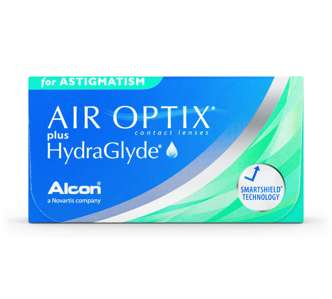 Air Optix Plus Hydraglyde para Astigmatismo - Embalagem com 6 lentes (3 pares) do mesmo grau