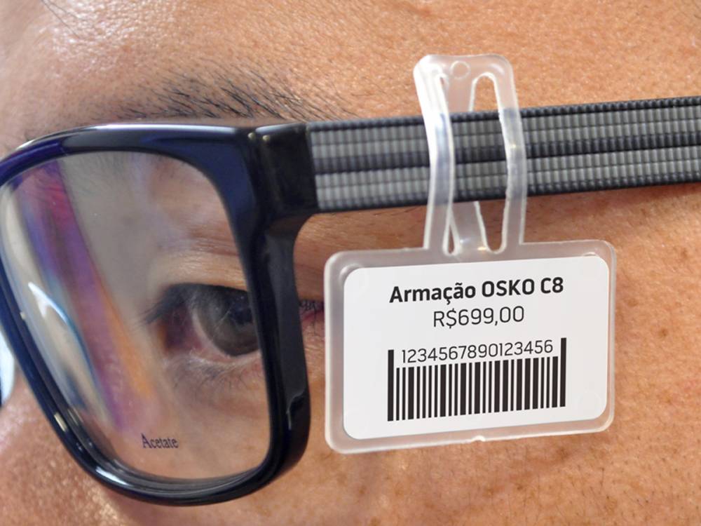 8.000 Peças - Suporte de etiqueta para óculos