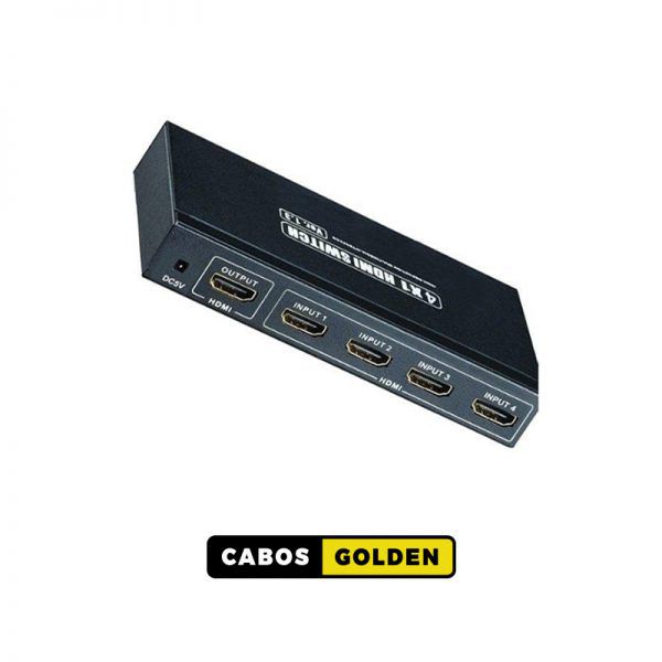 Seletor HDMI entra 3 sai 1 com controle remoto IR 4k2k@30HZ 4:2:0 - 10,2Gbps