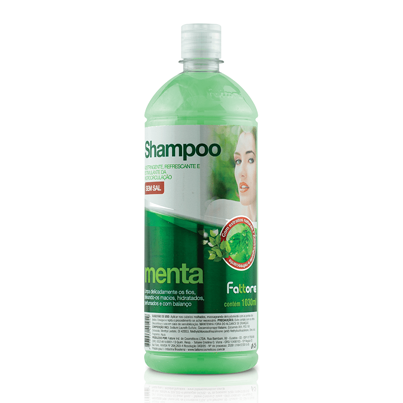 Fattore Lavatório Shampoo Menta 1,030L