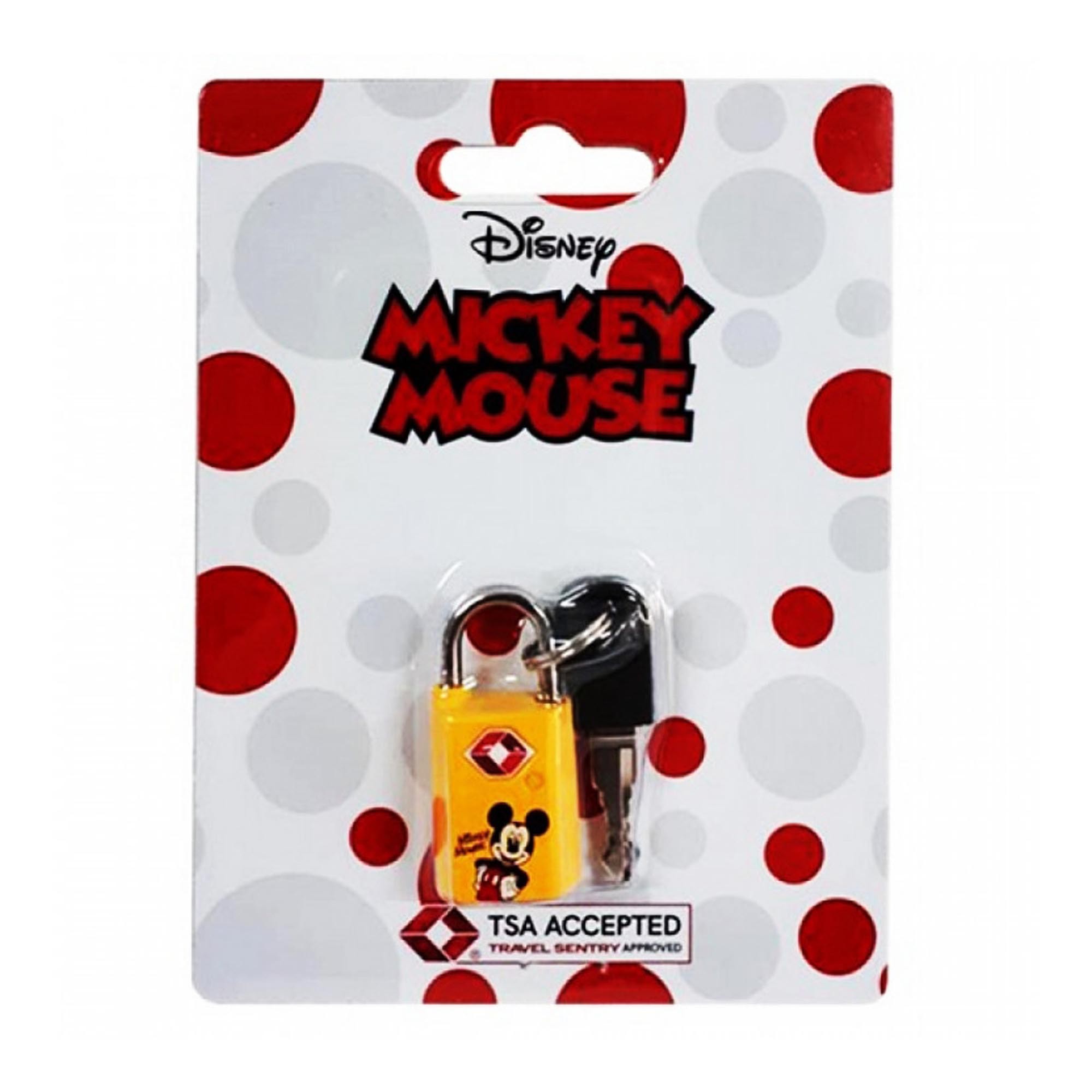 Cadeado Mickey Mouse Amarelo TSA - 0012