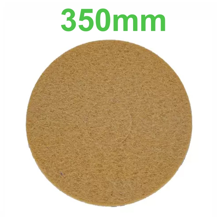 Disco Polidor Bege - Amarelo para Enceradeira 350mm