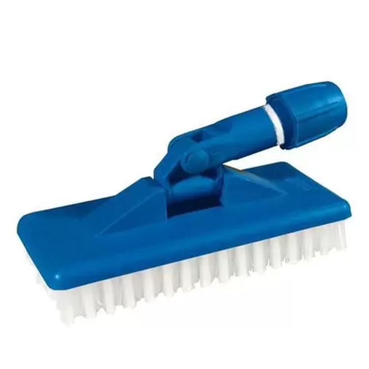 Escova de Nylon com Suporte Limpa Tudo Cor Azul - Limpeza Leve