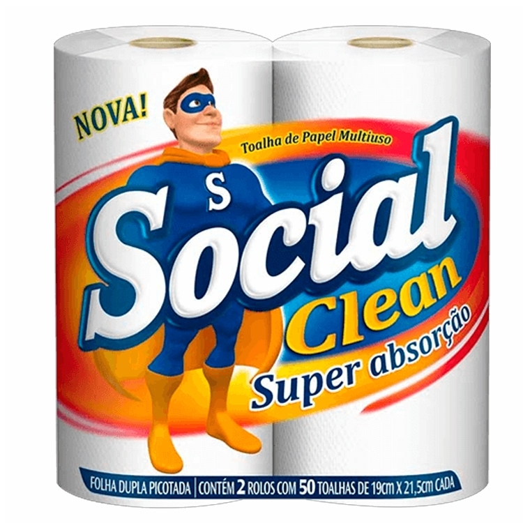 Papel Toalha Cozinha Social Clean