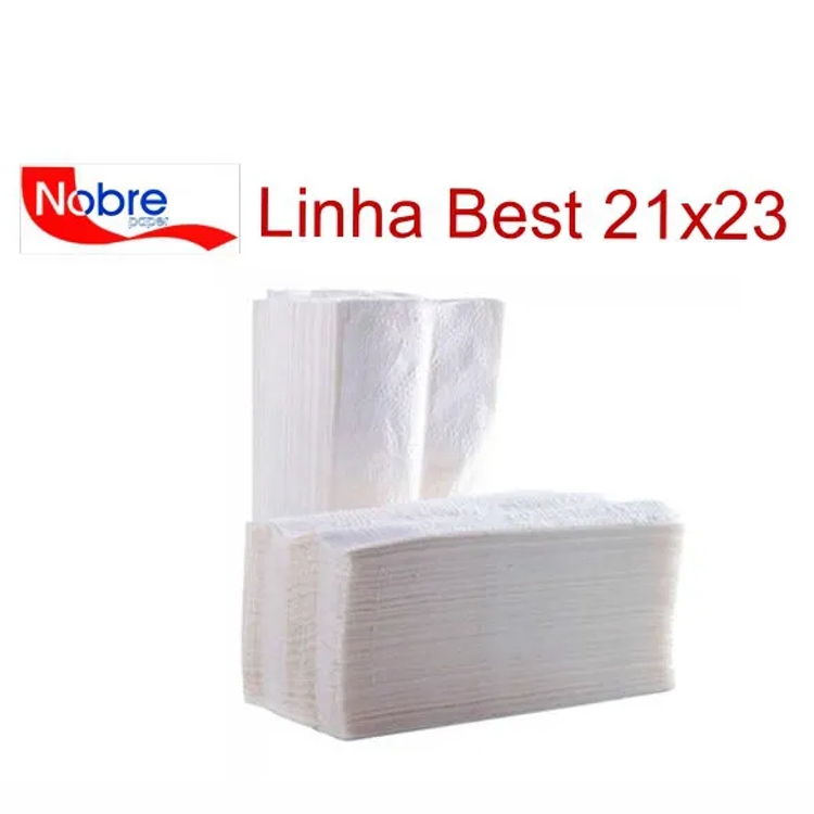 Papel Toalha Interfolhado Branco Nobre Best 100% Celulose 21x23 com 1000 folhas