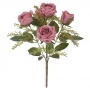 Buquê de Rosas Rosa Antigo Artificial  32cm