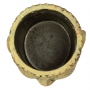 Cachepot Buda de Cimento Artesanal Caramelo 15x11cm