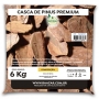 Saco Casca de Pinus Premium Baazar Decor Tam. G 6kg