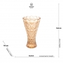 Vaso de Cristal Âmbar Angel 14x25cm
