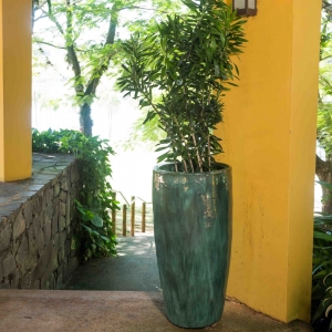 Vaso Grande Vietnamita Para Plantas E Flores Verde