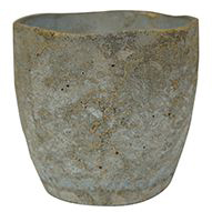 Cachepot de Cimento Artesanal Cinza Jens 14x13cm