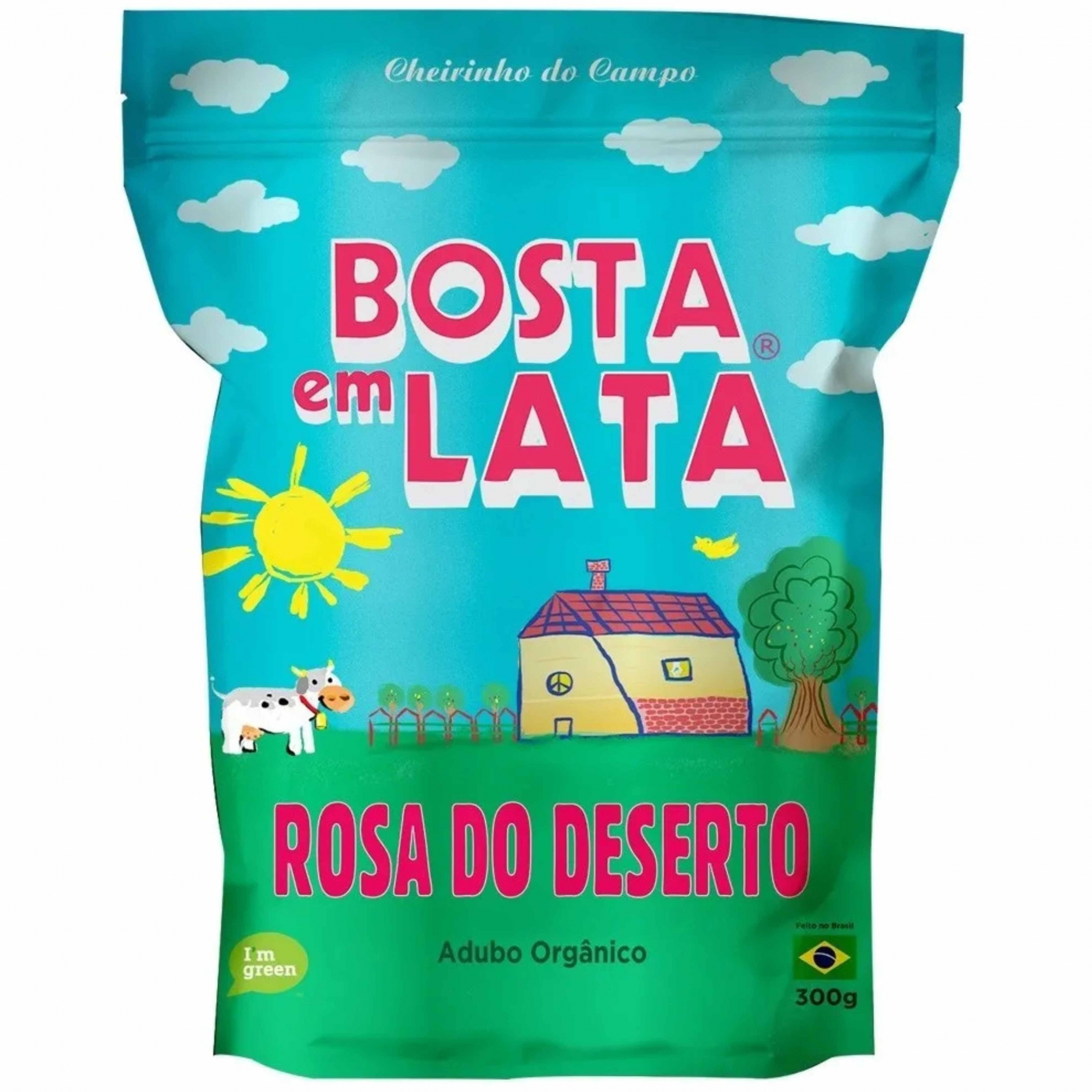 Fertilizante Organico Zip p/Rosa do Deserto Bosta em Lata 300g