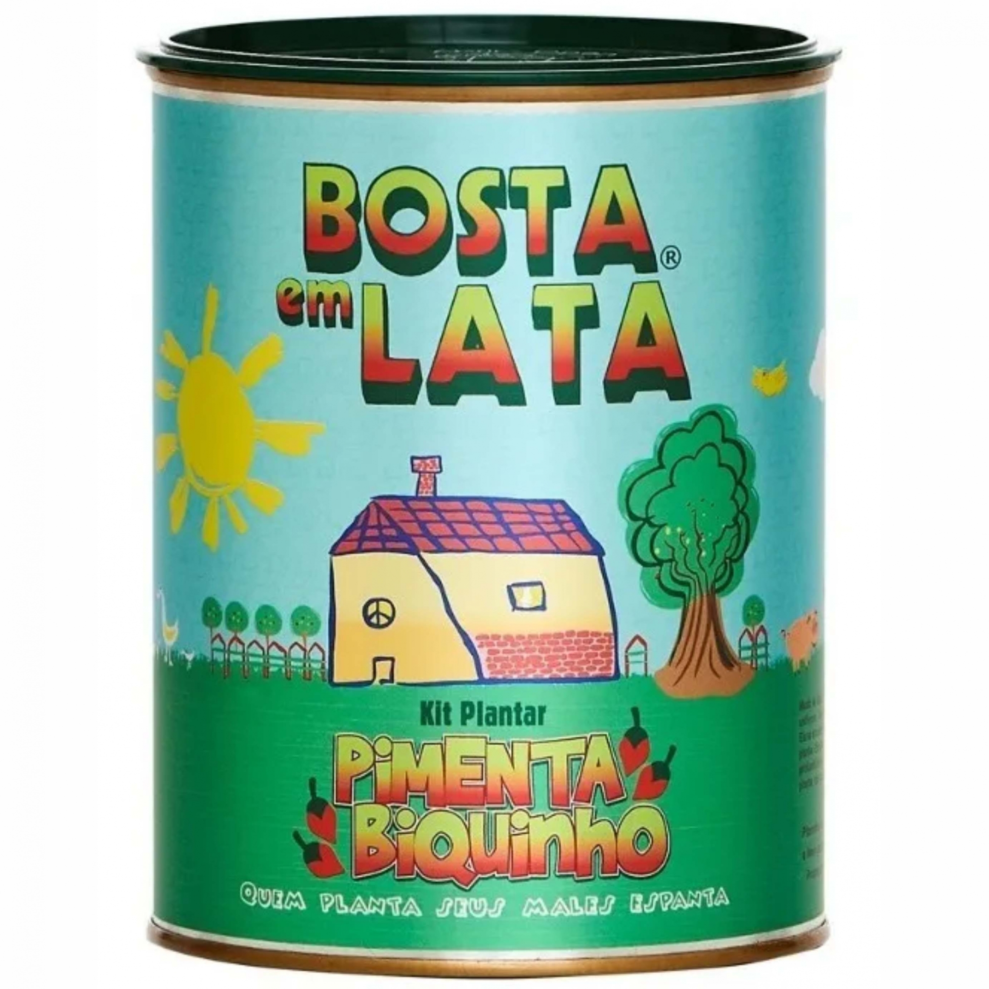 Kit Plantar p/Pimenta Biquinho Bosta em Lata 330g