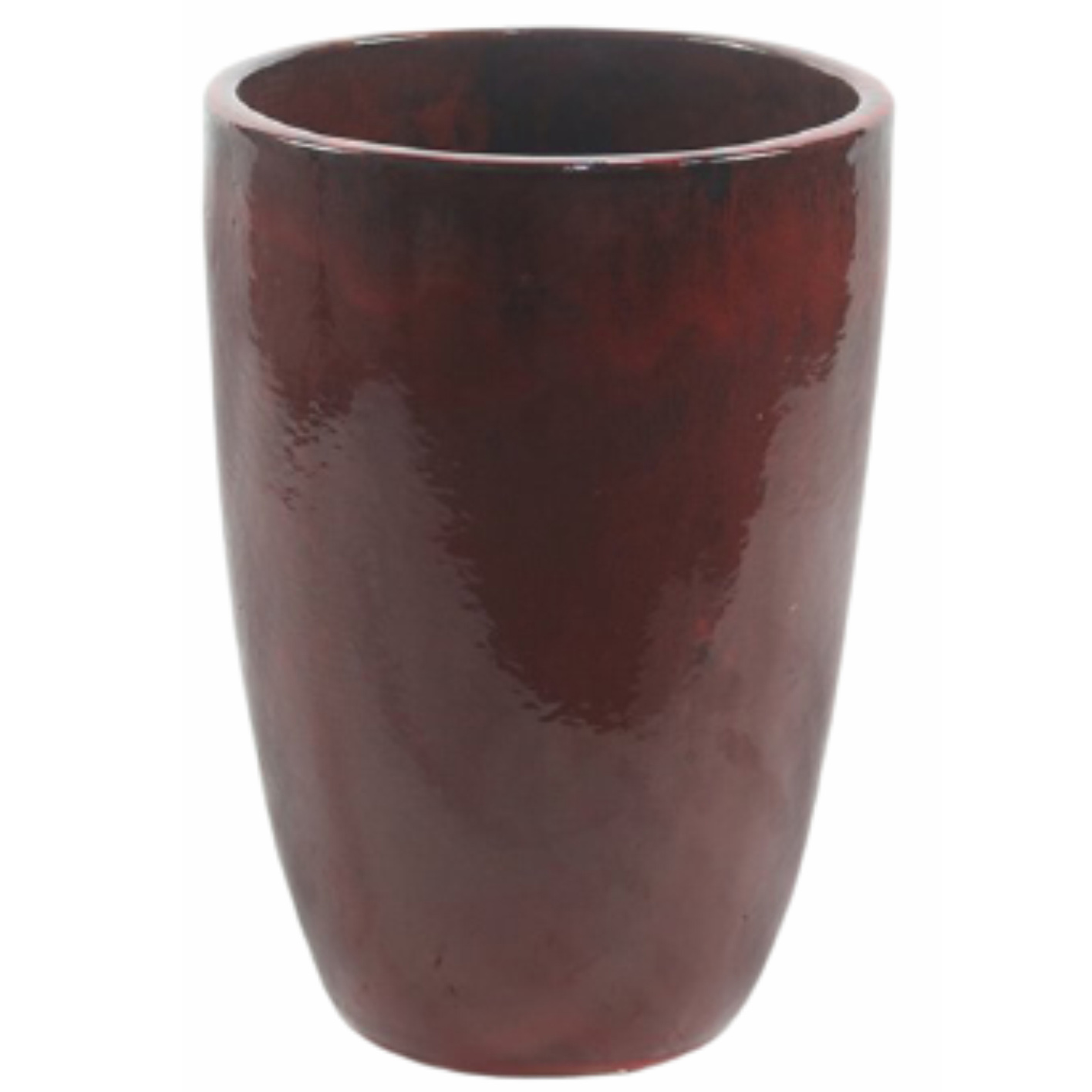 Vaso de Cerâmica Artesanal Vermelho Liv 43x62cm