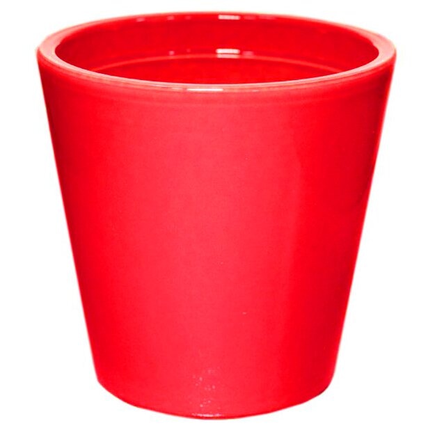 Vaso de Cerâmica Vermelho Senegal 14x14