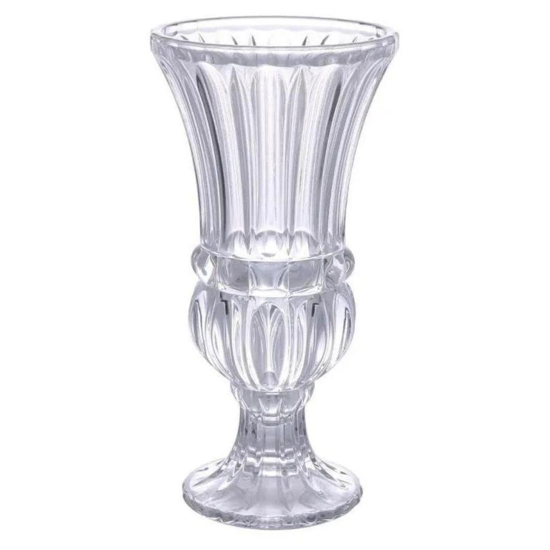 Vaso de Vidro Cristal Transparente 40cm