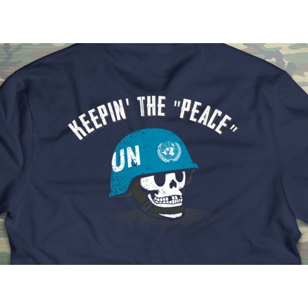 PRÉ-VENDA - Camiseta Keepin' the "PEACE" AZUL MARINHO - Depilações Masc. Spec Ops