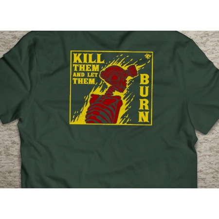 PRÉ-VENDA - Camiseta Kill and Burn VERDE MUSGO - Depilações Masc. Spec Ops