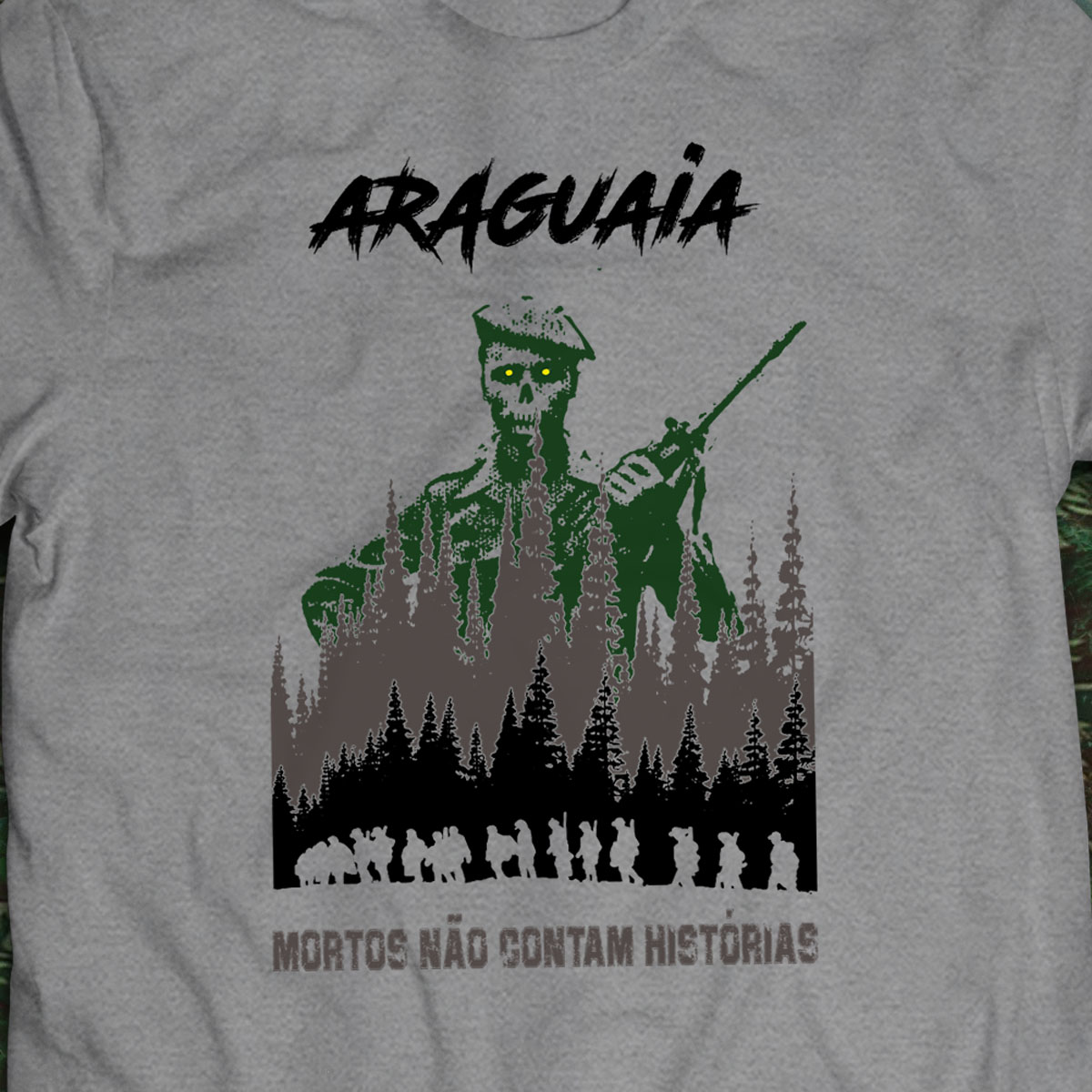 Camiseta Araguaia - Commandos Brasil - CINZA MESCLA