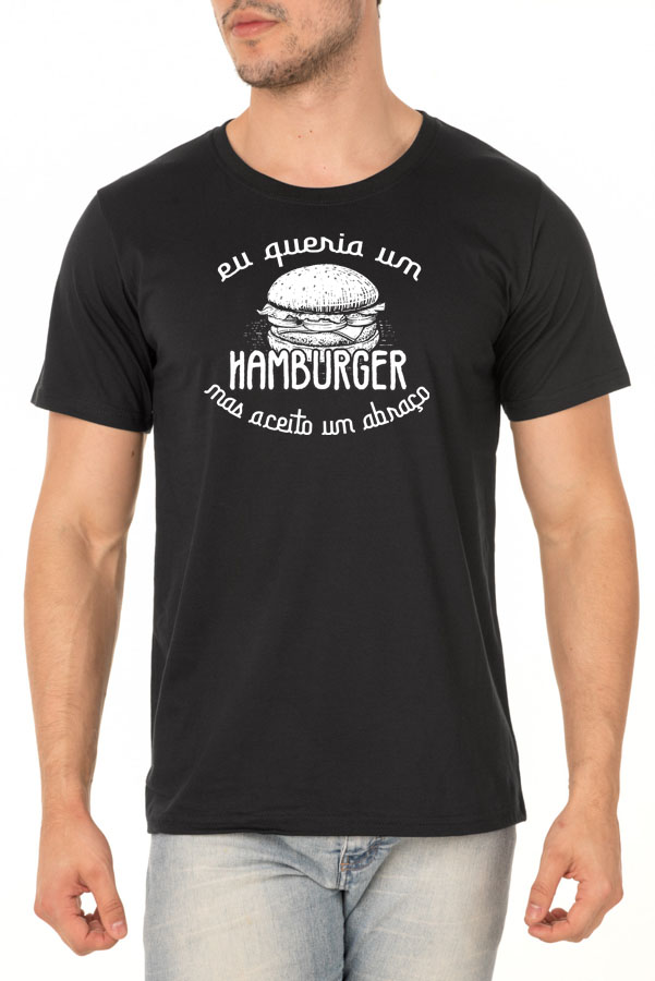 Camiseta Queria um Hamburger - Coleção Chef Danilo Galhardo - Unissex