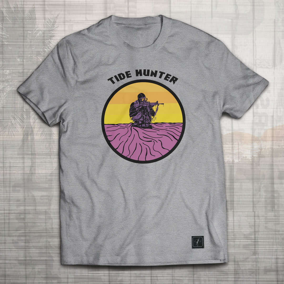 PRÉ VENDA - Camiseta Tide Hunter CINZA MESCLA - Incursion Group