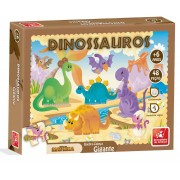 Quebra-Cabeça Gigante Dinossauros 48 Peças Em Madeira Brincadeira De Criança
