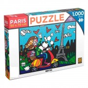 Quebra-Cabeça Puzzle 1000 Peças Romero Britto Paris 3746 Grow