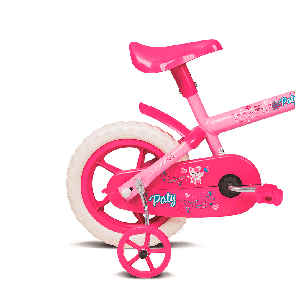 Bicicleta Infantil Aro 12 Paty Rosa e Fúcsia 10440 Verden