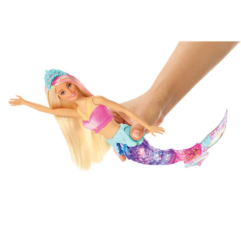 Boneca Barbie Dreamtopia Sereia Luzes Arco-Íris GFL82 Mattel