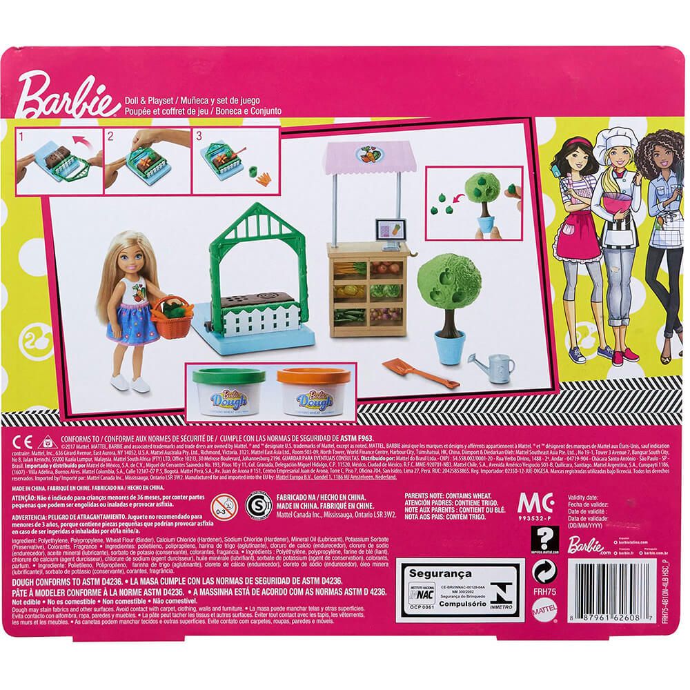 Boneca Barbie Horta Da Chelsea FRH75 Mattel