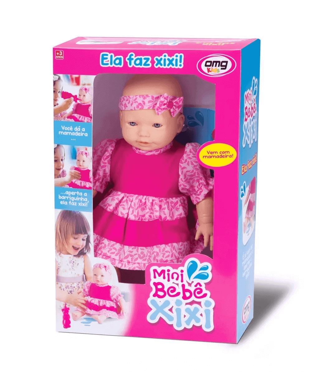 Boneca Vinil Mini Bebe Xixi 4995 Omg