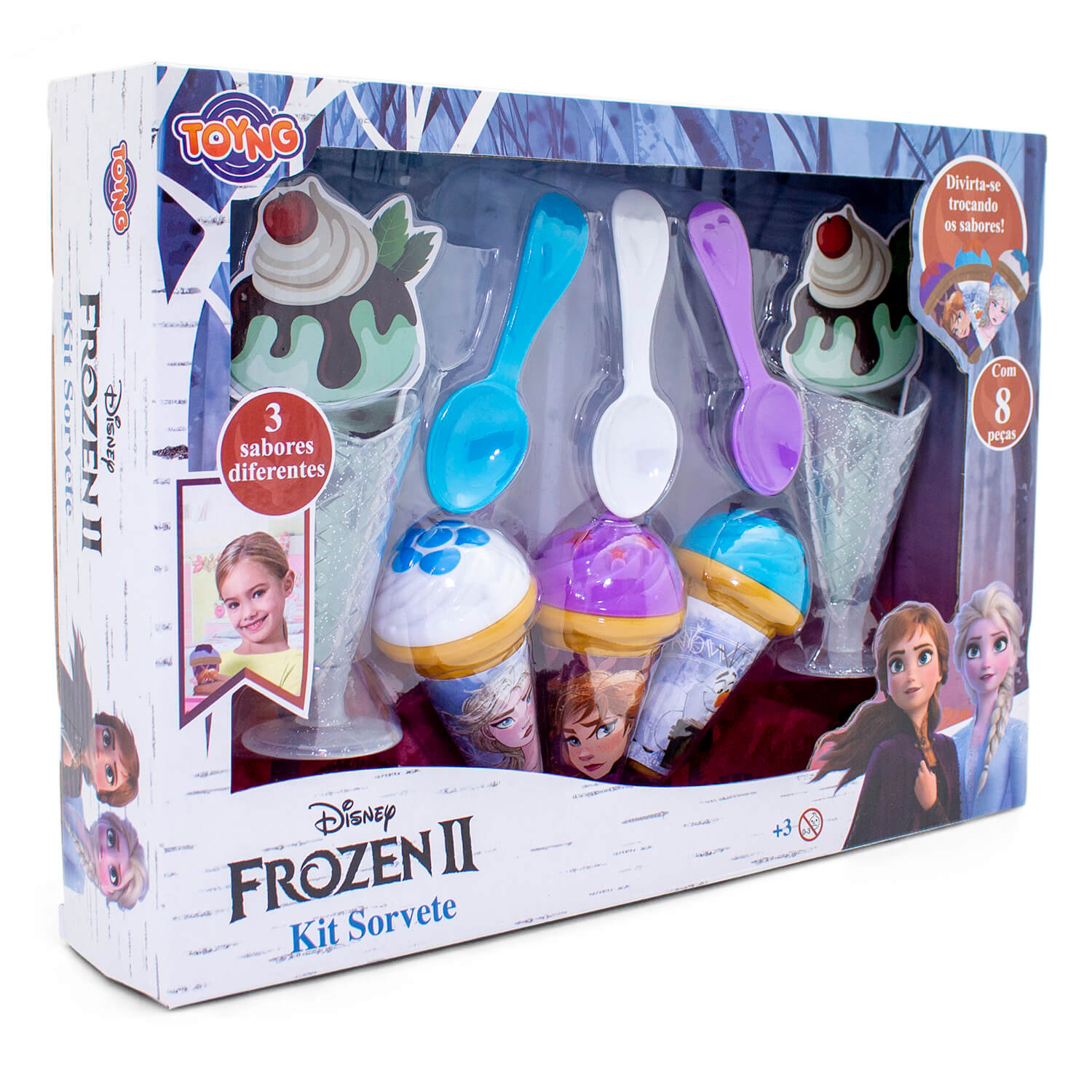 Kit Sorvete Frozen 2 Disney Toyng
