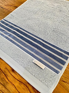 Toalha Lavabo LISTRADO marinho/azul