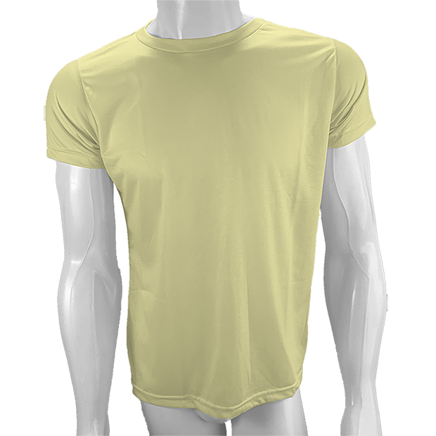 Camisa Poliéster Amarelo Bebê para sublimar  - PBF GRAFICA E TEXTIL LTDA