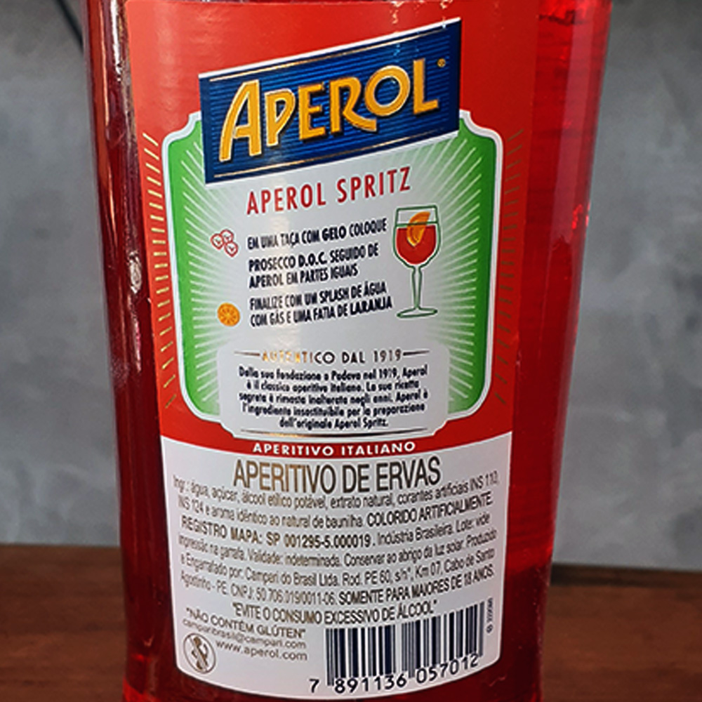 Aperitivo - Aperol - 750 ml - DRUNK DOG DELIVERY