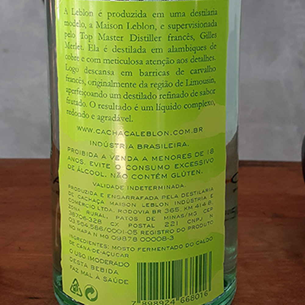 Cachaça - Leblon - 750 ml - DRUNK DOG DELIVERY