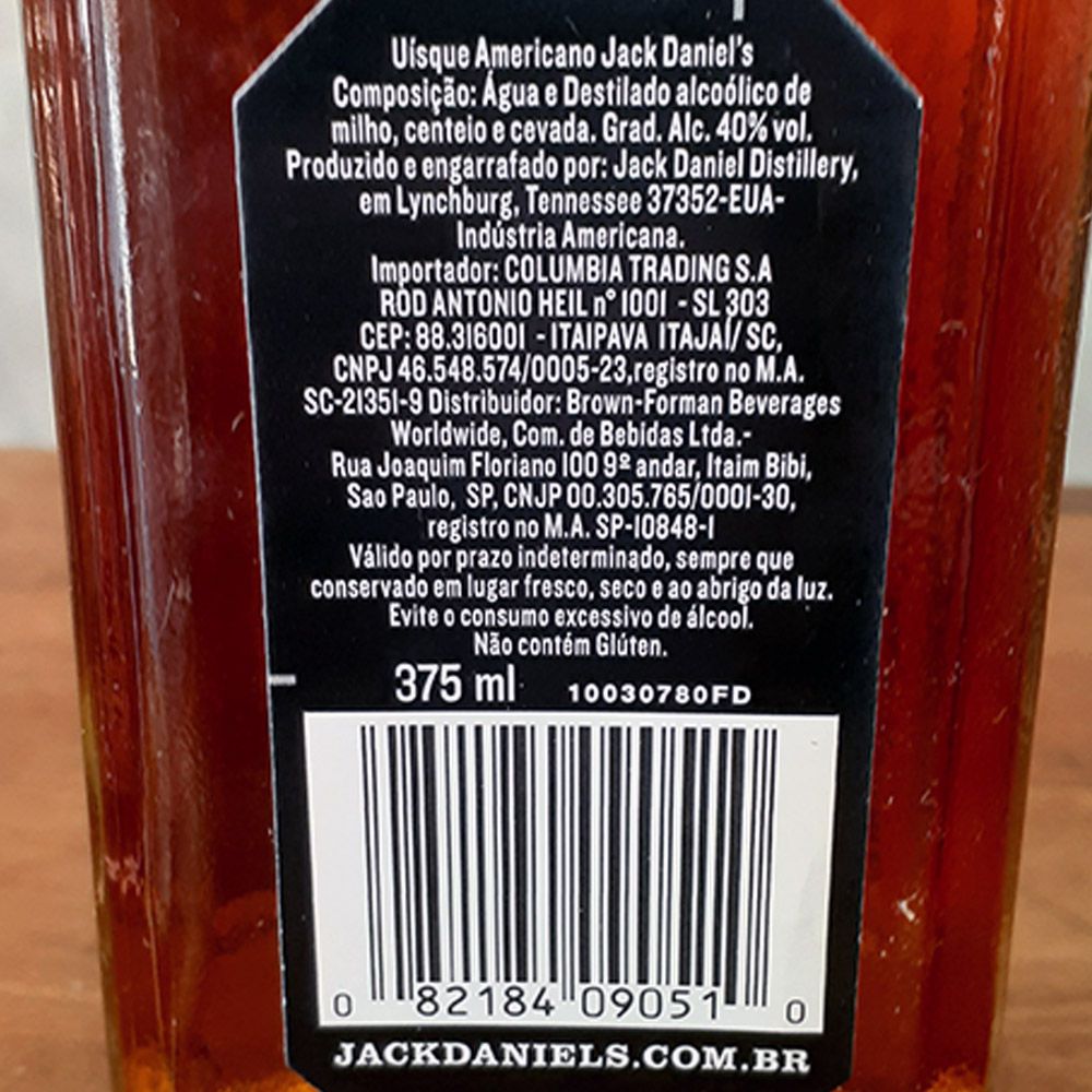 Whiskey Jack Daniels - Miniaturas - 375 ml  - DRUNK DOG DELIVERY