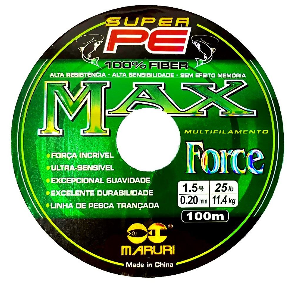Linha Pesca Maruri Max Force Super Pe Multifilamento 100m