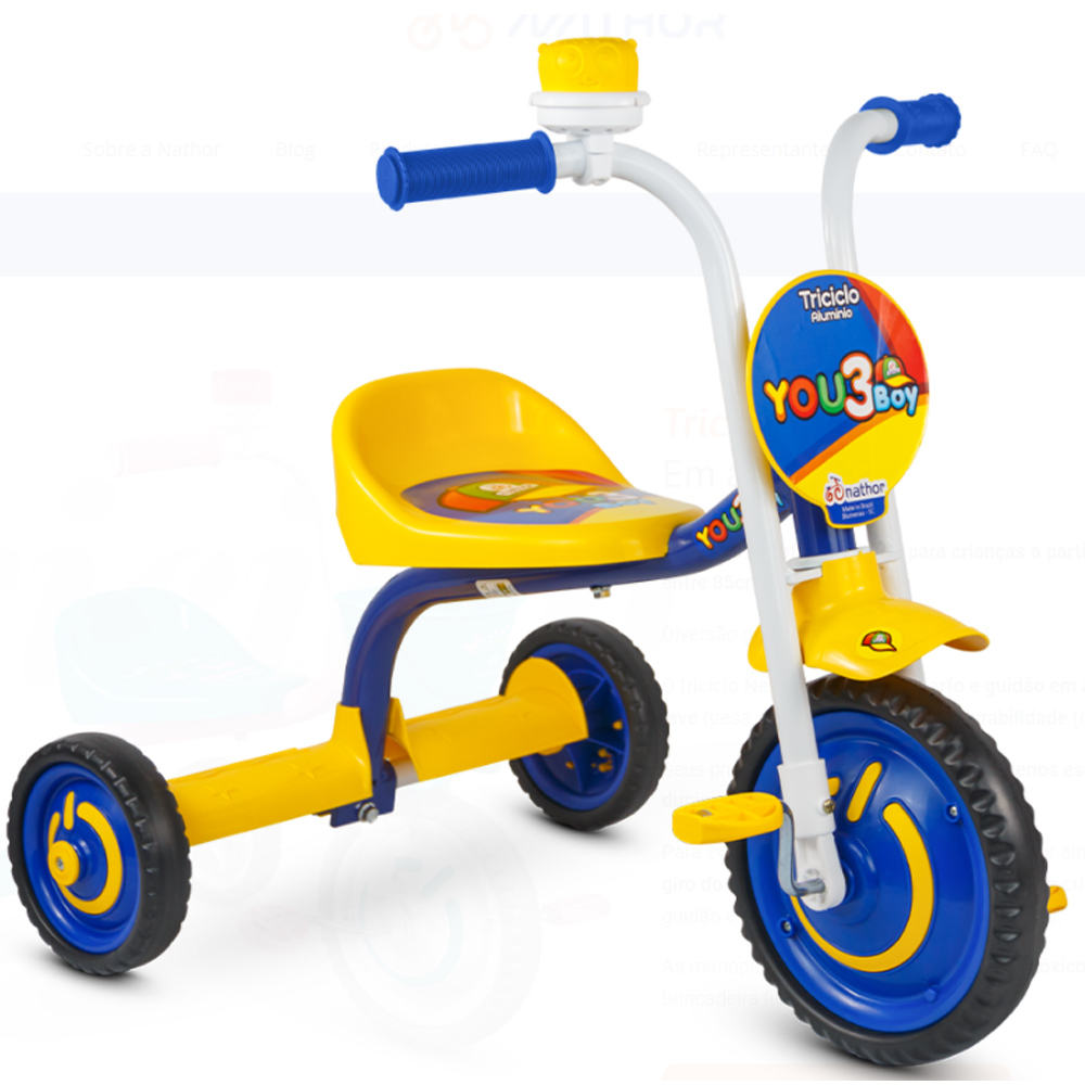 Triciclo Infantil Motoquinha Nathor You 3 Boy Azul