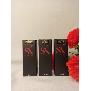 Kit com 3 perfumes femininos 15 ML - SK 91, SK 30 E SK 75