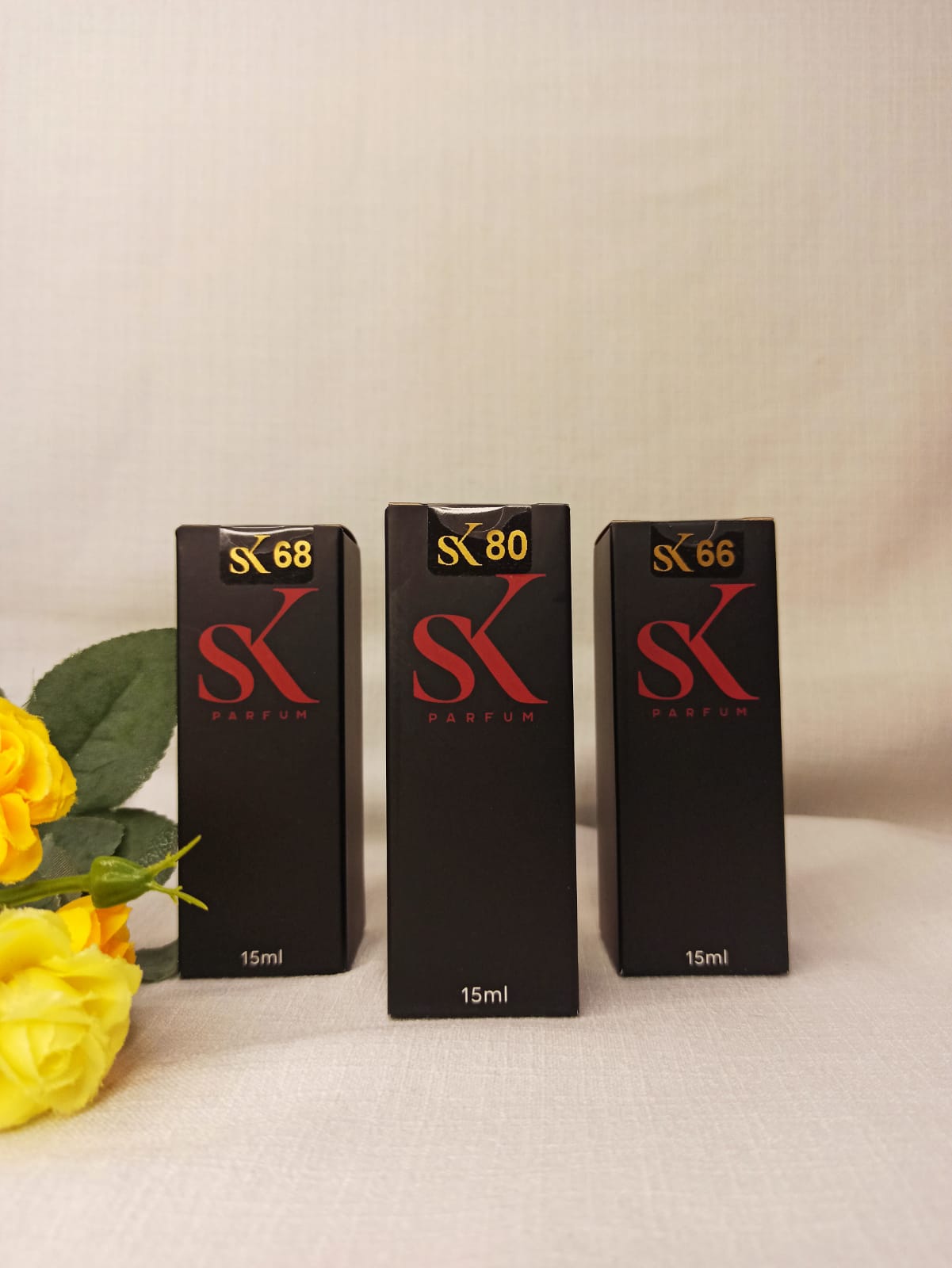 Kit com 3 perfumes femininos 15 ML - SK 68, SK  80 E SK 66