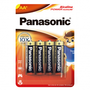Pilha Pequena AA Alcalina Panasonic - c/4 (caixa com 12 cartelas)